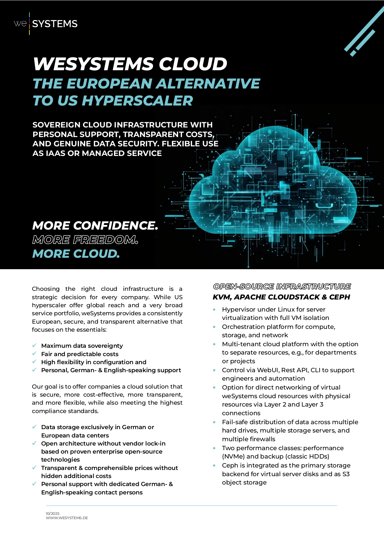 Cloud comparison 2026 weSystems Cloud and US hyperscaler EN page 0001