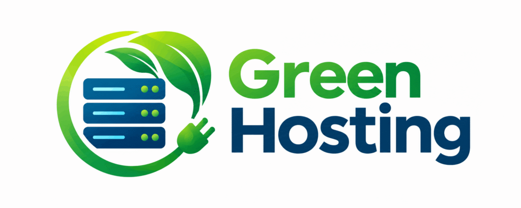 Grunes Hosting mit Server Oko Emblem 1